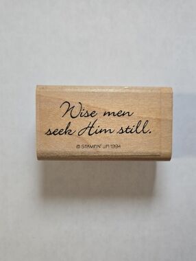 Stampin' Up! 1994 Sentiment Craft Stamp
